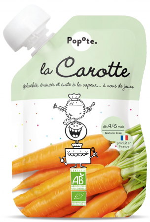 Piureuri cu legume - Piure BIO cu 82% morcovi, +4/6 luni Popote