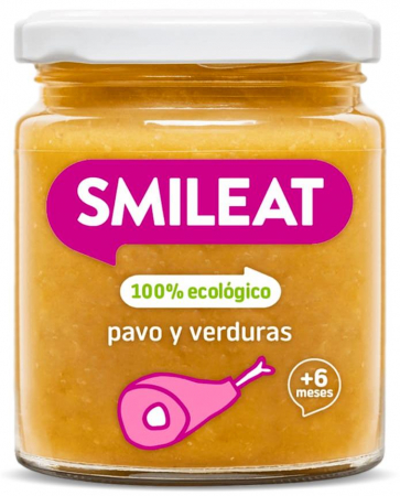 Lichidari - Piure BIO cu legume si curcan, +6 luni Smileat