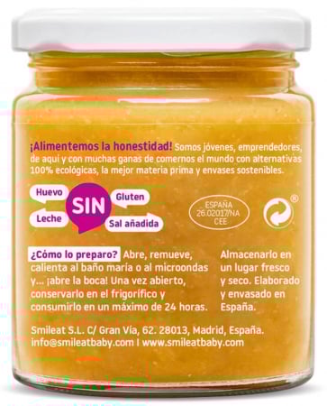 Piure BIO cu legume si curcan, +6 luni Smileat [1]