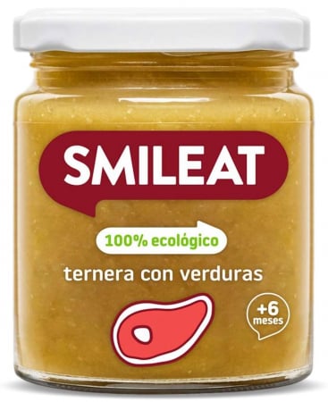 Lichidari - Piure BIO cu legume si vitel, +6 luni Smileat