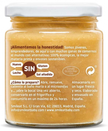Piure BIO de legume cu pui si orez, +6 luni Smileat [1]