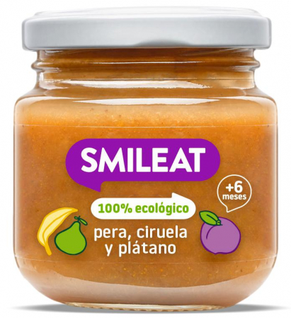 Lichidari - Piure BIO din pere, prune si banane, +6 luni Smileat