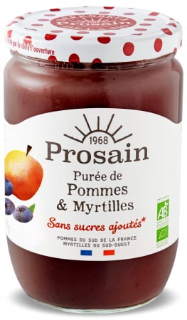 Lichidari - Piure de mere si afine BIO fara zahar Prosain