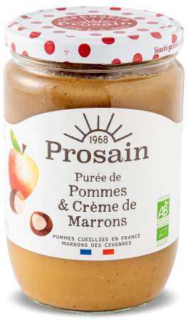 Piureuri de fructe - Piure de mere si crema de castane BIO Prosain