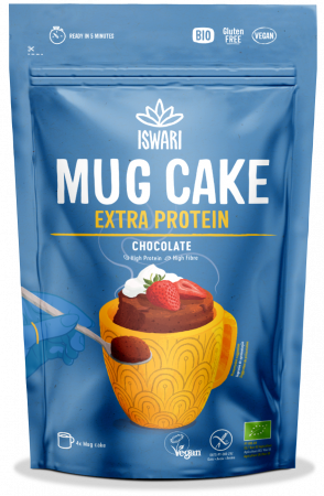 Mixuri pentru preparate dulci - Prajitura BIO cu ciocolata si extra proteine Iswari