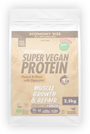 Lichidari - Proteina Super Vegan BIO(dupa efort) arahide si maca(format XXL) Iswari
