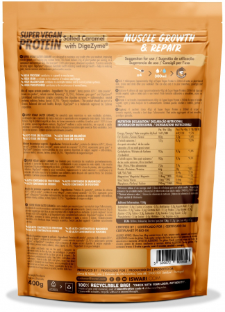 Proteina Super Vegan BIO(dupa efort) caramel sarat Iswari [1]