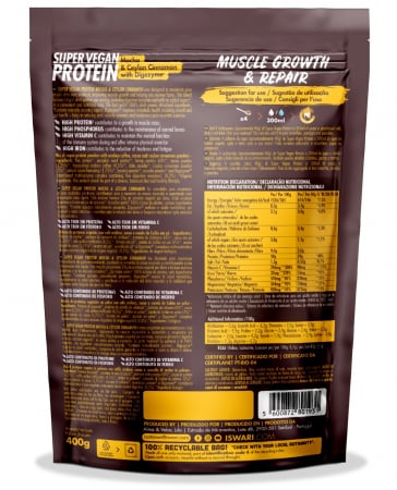 Proteina Super Vegan BIO(dupa efort) mocha si scortisoara de Ceylon cu DigeZyme Iswari [1]