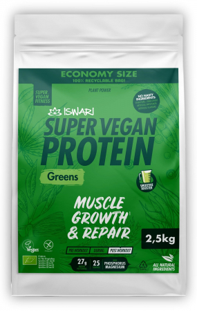 Proteina Super Vegan BIO(dupa efort) verde(format XXL) Iswari [1]
