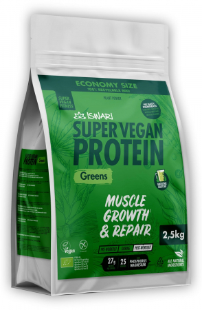 Proteina Super Vegan BIO(dupa efort) verde(format XXL) Iswari [2]