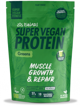 Proteina Super Vegan BIO(dupa efort) verde Iswari [1]