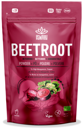 Protectie antioxidanta si detoxifiere - Pudra de sfecla rosie BIO Iswari