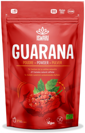 Performanta, energie si recuperare - Guarana BIO, sub forma de pulbere Iswari