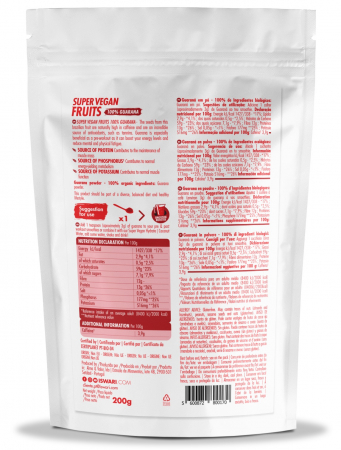 Pulbere Guarana 100% Super Vegan BIO(pre efort) Iswari [1]
