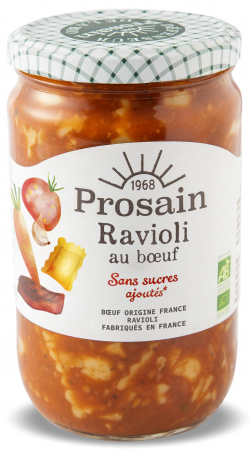 Mancare gata preparata - Ravioli BIO cu vita(format mare) Prosain