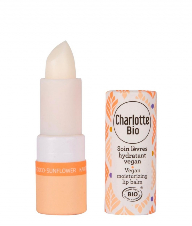 Ruj buze - Ruj BIO hidratare si protejare buze, cu ulei cocos, ulei floarea soarelui si unt shea Charlotte Bio