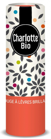 Ruj BIO stralucitor Corail, cu unt shea, ulei ricin si ceara vegetala Charlotte Bio [1]