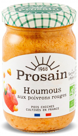 Salate aperitiv - Salata humus cu ardei rosu BIO Prosain