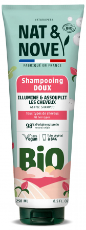 Ingrijire completa par - Sampon BIO delicat pentru toate tipurile de par, cu extract de galbenele Nat&Nove