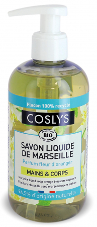 Lichidari - Sapun lichid si gel de dus BIO de Marsilia cu flori de portocal Coslys