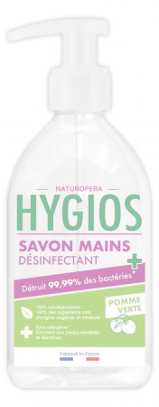 Lichidari - Sapun si dezinfectant lichid, parfum mere verzi, fara alergeni Hygios