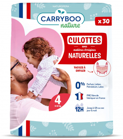 Scutece fara parfum - Scutece chilotel C4(8-15kg) ECO, marimea 4 Carryboo Nature