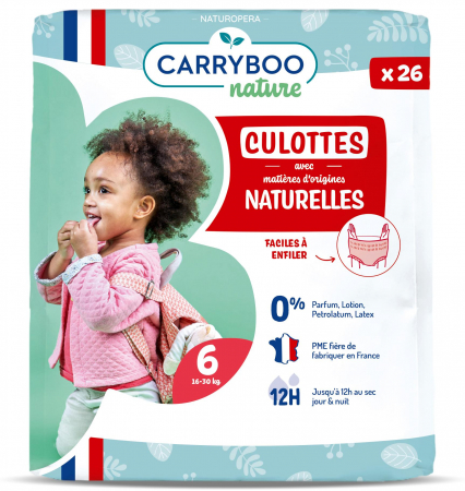 Scutece fara parfum - Scutece chilotel C6(16-30kg) ECO, marimea 6 Carryboo Nature