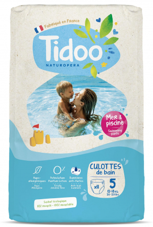 Scutece hipoalergenice - Scutece chilotel de baie T5(12-18kg) ECO hipoalergenice, marimea 5 Tidoo
