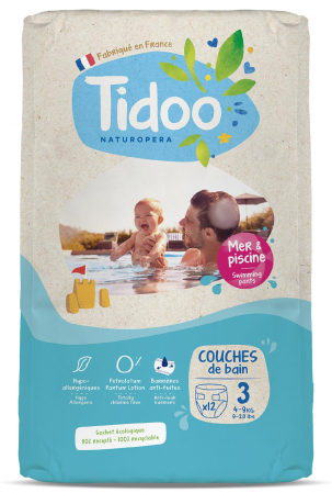 Scutece hipoalergenice - Scutece de baie T3(4-9kg) ECO hipoalergenice, marimea 3 Tidoo
