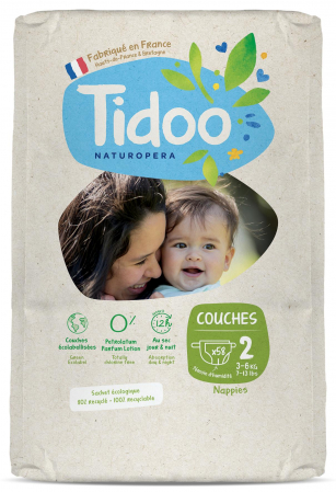 Lichidari - Scutece ECO hipoalergenice 3-6kg, nou nascuti, marimea 2(format mare) Tidoo