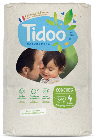 Lichidari - Scutece ECO hipoalergenice 7-18kg, marimea 4(format mare) Tidoo