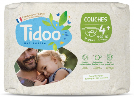 Lichidari - Scutece ECO hipoalergenice 9-20kg, marimea 4+ Tidoo