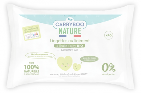 Lichidari - Servetele umede hipoalergenice, fara parfum, cu ulei de masline Carryboo