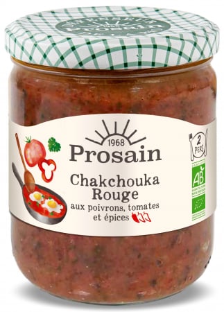 Lichidari - Shakshuka rosie BIO cu rosii, ardei rosu si condimente Prosain