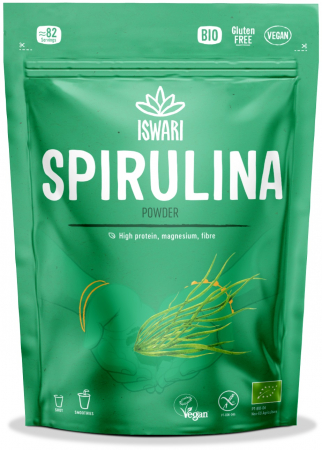 Slabire si controlul greutatii - Spirulina BIO sub forma de pulbere, gramaj mare Iswari