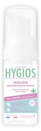 Lichidari - Spuma dezinfectanta si hidratanta pentru maini, fara parfum Hygios