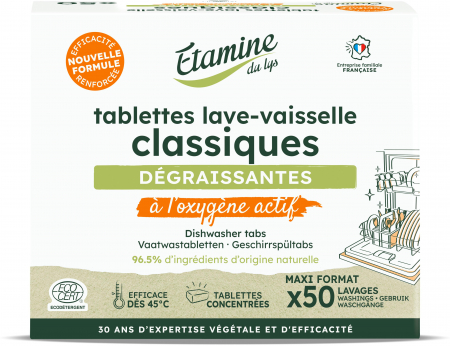 Intretinere casa - Tablete eco clasice pentru masina de spalat vase, cu oxigen activ, fara parfum Etamine