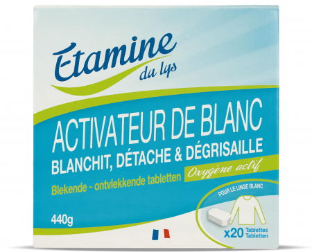 Lichidari - Tablete cu oxigen activ pentru redarea culorii albe rufelor, fara parfum Etamine