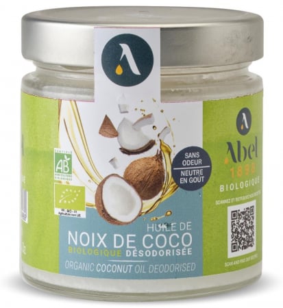Suplimente si remedii - Ulei de cocos virgin BIO dezodorizat(gust neutru), pentru gatit Abel