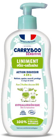 Produse de ingrijire bebelusi - Ulei de corp BIO pentru bebelusi, fara parfum, cu 3 uleiuri vegetale Carryboo