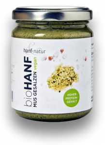 Alimente cu proteine de canepa - Unt sarat din seminte de canepa BIO Hanf & Natur