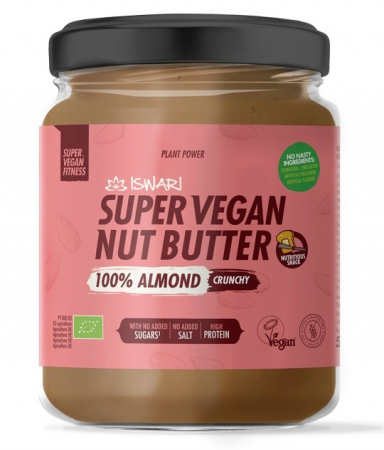 Lichidari - Pasta Super Vegan BIO crocanta din migdale, fara zahar Iswari