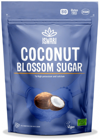 Prevenirea si controlul diabetului - Zahar din flori de cocos BIO, gramaj mare Iswari