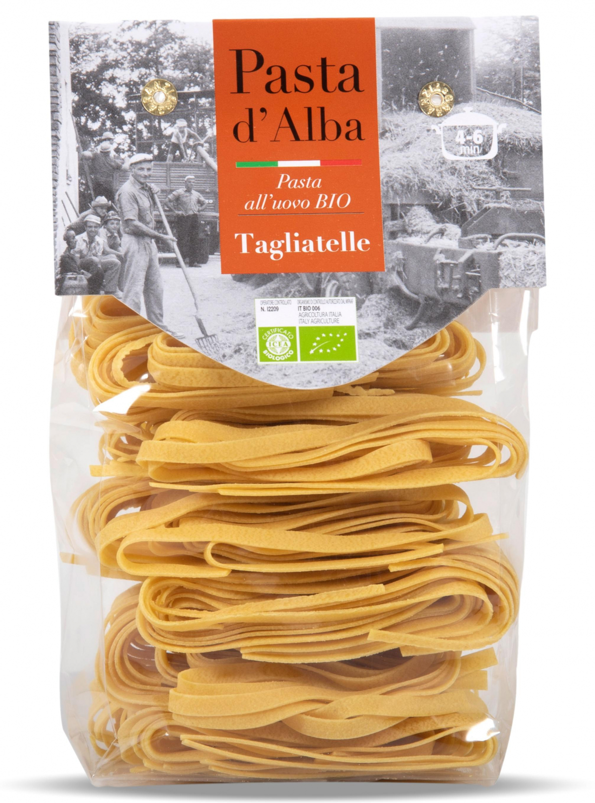 Paste tagliatelle BIO din grau dur si oua Pasta d Alba