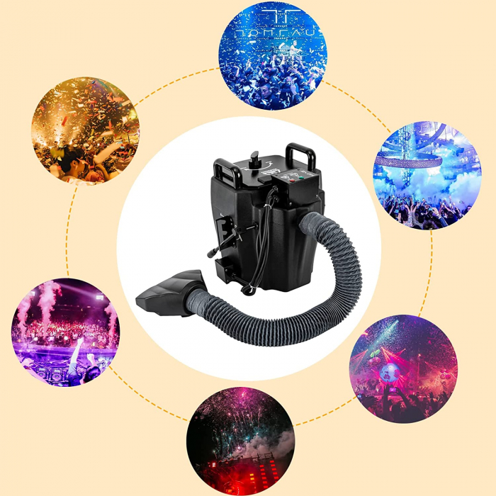 Masina de gheata uscata Dry Ice, 3500W, masina de ceata joasa, efecte de scena pentru nunta, spectacol, eveniment [6]
