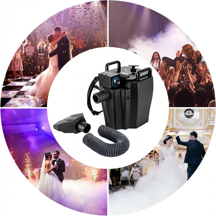 Masina de gheata uscata Dry Ice, 3500W, masina de ceata joasa, efecte de scena pentru nunta, spectacol, eveniment [8]