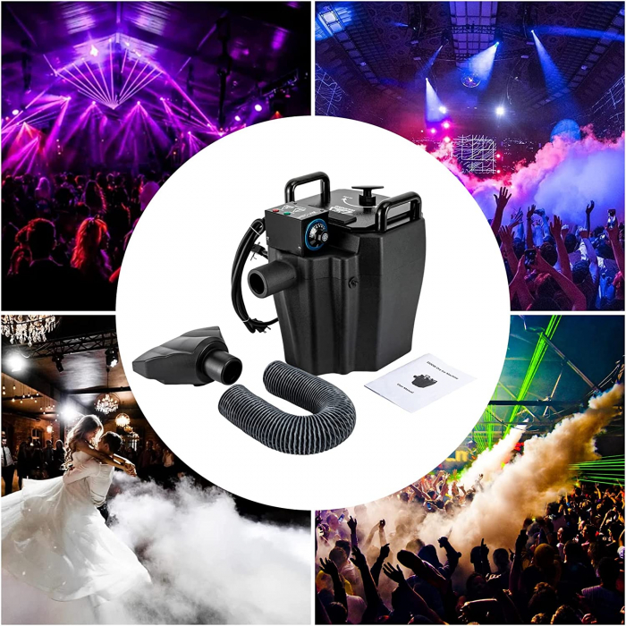 Masina de gheata uscata Dry Ice, 3500W, masina de ceata joasa, efecte de scena pentru nunta, spectacol, eveniment [9]
