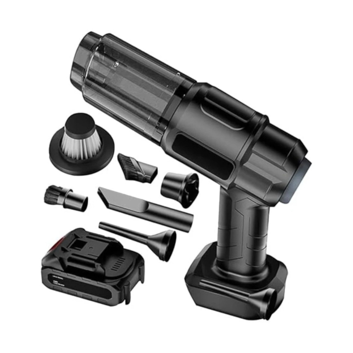 Aspirator si suflanta portabila 4 in 1, 2 acumulatori 48V 5.0Ah, 5000 mAh, 6 duze incluse [3]