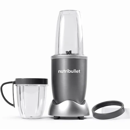 Blender Nutribullet® Original, 600W, 1 viteza, cupa 0.5l, cupa inalta 0.7l, Argintiu [2]