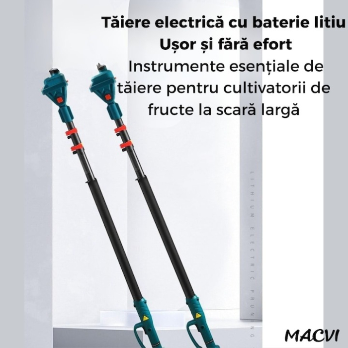 Brat telescopic 2 metri pentru foarfeca sau drujba electrica extensibil si compatibil cu accesorii de taiere [3]